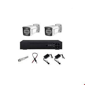 پکیج 2 عددی دوربین مداربسته فول اچ دی پلاک خوان و تشخیص چهره